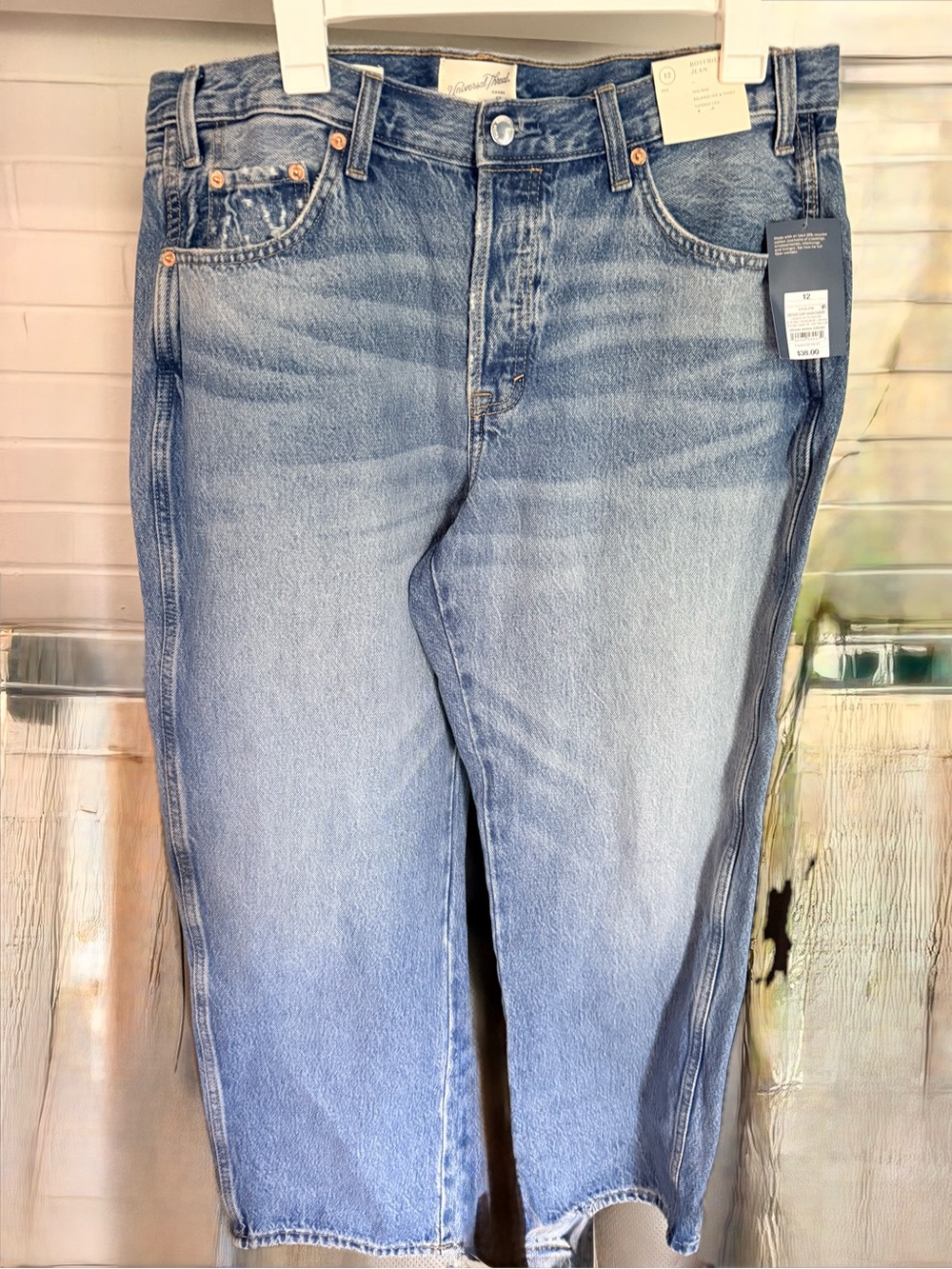 Universal threads Mid rise Boyfriend Relaxed Tapered Leg NWT Sz. 12 regular
